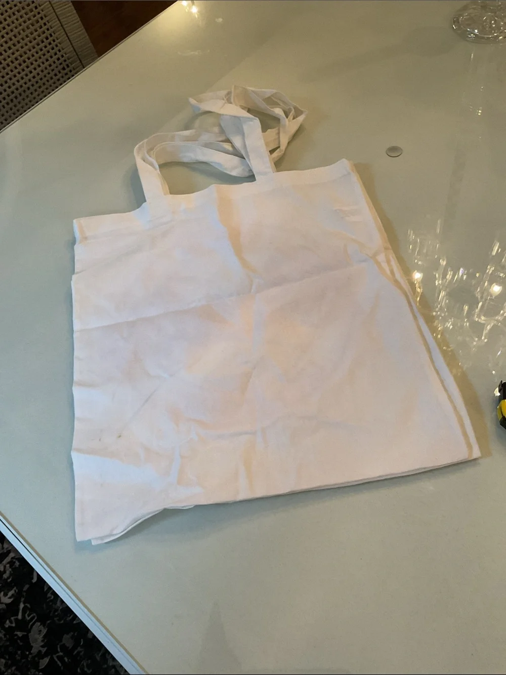 Barbie White Tote with Hot Pink Logo 'Let's Go Party'